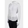 White open back shirt