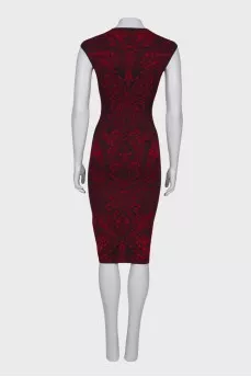 Wool and silk midi dress