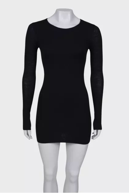 Wool shift dress
