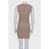 Wool dress with sequins