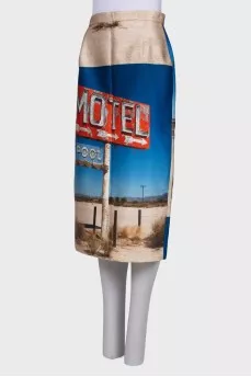 Pencil skirt with tag