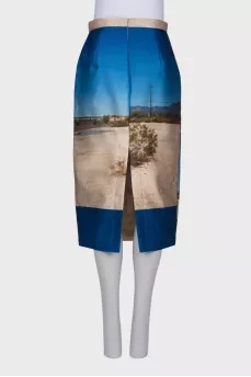 Pencil skirt with tag