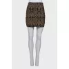 Black skirt with rhinestones