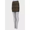 Black skirt with rhinestones