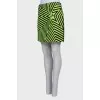 Geometric print skirt with tag