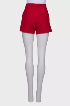 Wool and silk shorts