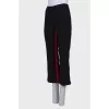 Wool flared trousers