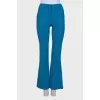 Blue wool trousers