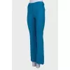Blue wool trousers