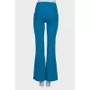 Blue wool trousers