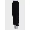 Black corduroy trousers