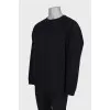 Men's black sweatshirt