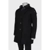 Straight-cut combo coat