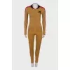 Golden suit with lurex