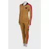 Golden suit with lurex