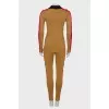 Golden suit with lurex