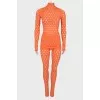 Orange bodycon suit