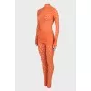 Orange bodycon suit