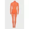 Orange bodycon suit
