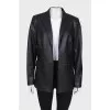 Black eco-leather jacket