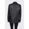 Black eco-leather jacket