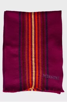 Purple scarf with tag