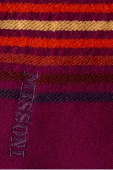 Purple scarf with tag