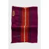 Purple scarf with tag