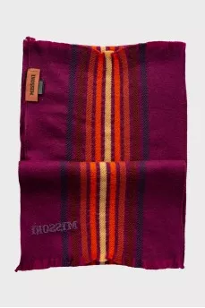 Purple scarf with tag