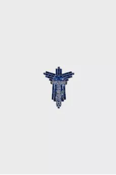 Blue rhinestone ring
