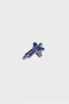 Blue rhinestone ring
