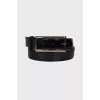 Patent leather belt