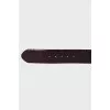 Brown embossed belt