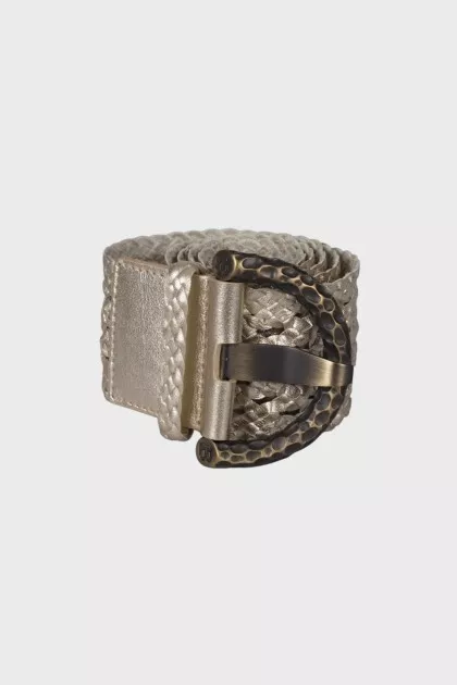 Gold braided belt