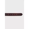 Brown leather belt