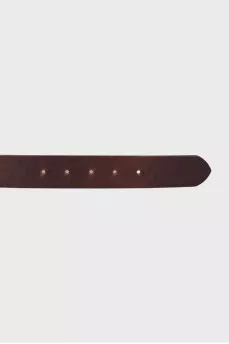Brown leather belt