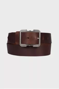 Brown leather belt
