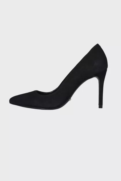 Black suede shoes
