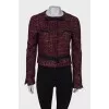 Buttoned tweed jacket