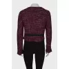 Buttoned tweed jacket