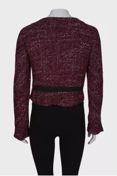 Buttoned tweed jacket