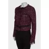 Buttoned tweed jacket