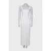 Linen dress with pockets