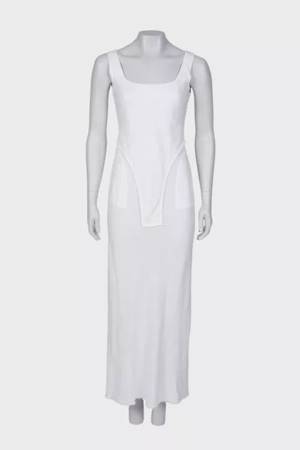 Linen dress with pockets