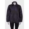 Dark purple print jacket