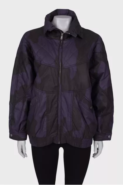Dark purple print jacket