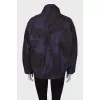 Dark purple print jacket