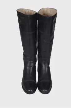 Insulated leather boots