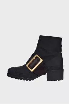 Кожаные ботинки с ремнем