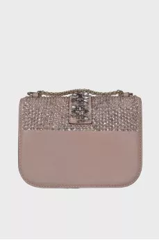 Сумка Glam Lock Rhinestone & Crystal